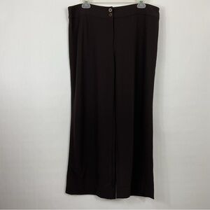 Vintage Armani Collezioni Antinea SRL Brown Wide Leg Pants Size 14